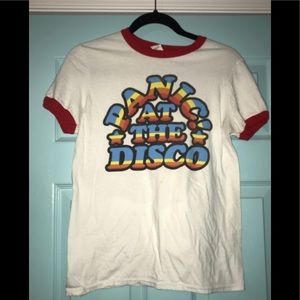 Panic At The Disco rainbow ringer t shirt